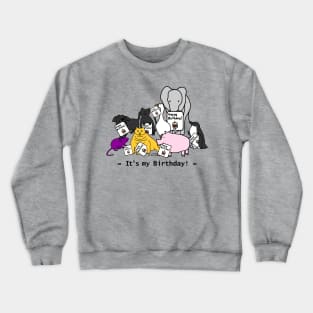 Cute Animals Celebrate Your Birthday Crewneck Sweatshirt